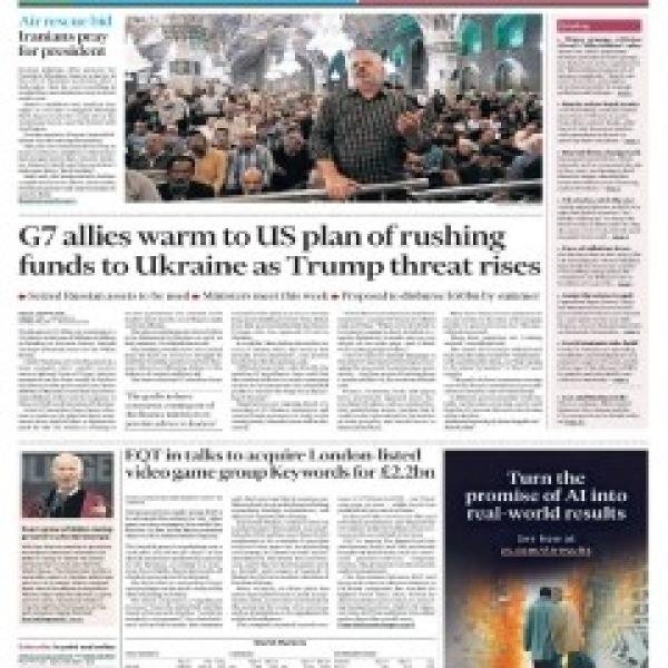 Financial Times UK 15 July 2024 Newspaper