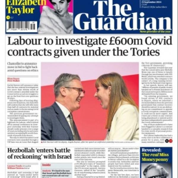 the guardian - 23 september 2024 newspaper