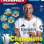 kicker sonderheft champions league 2024-2025 magazine