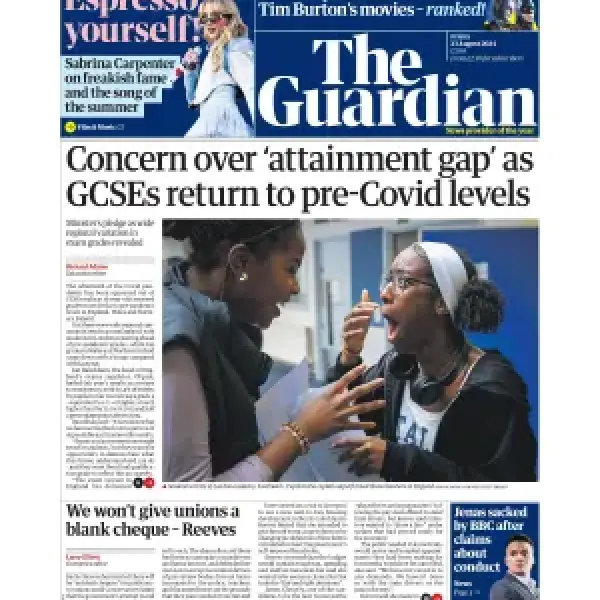 the guardian 23 August 2024 newspaper