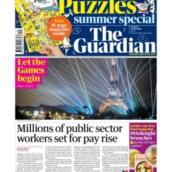 the guardian 27 july 2024 newspaper