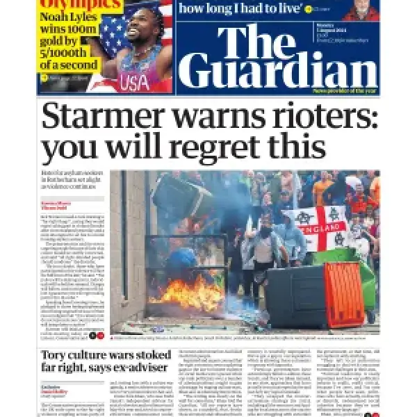 the guardian 5 August 2024 newspaper