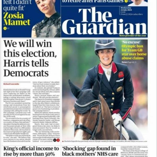 the guardian 24 july 2024 newspaper