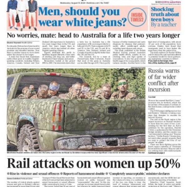 the times 14 August 2024 newspaper