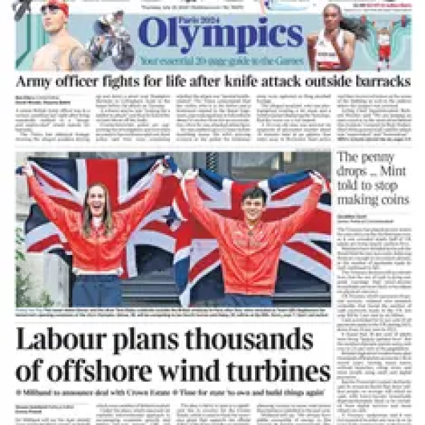 the times 25 july 2024 newspaper