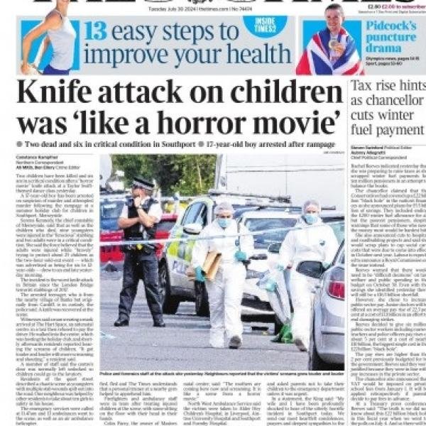 the times 30 july 2024 newspaper