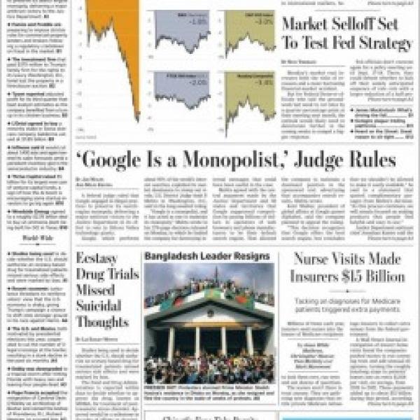 the wall street journal 6 August 2024 newspaper