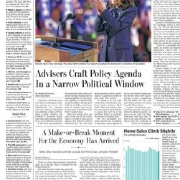 the wall street journal 23 August 2024 newspaper