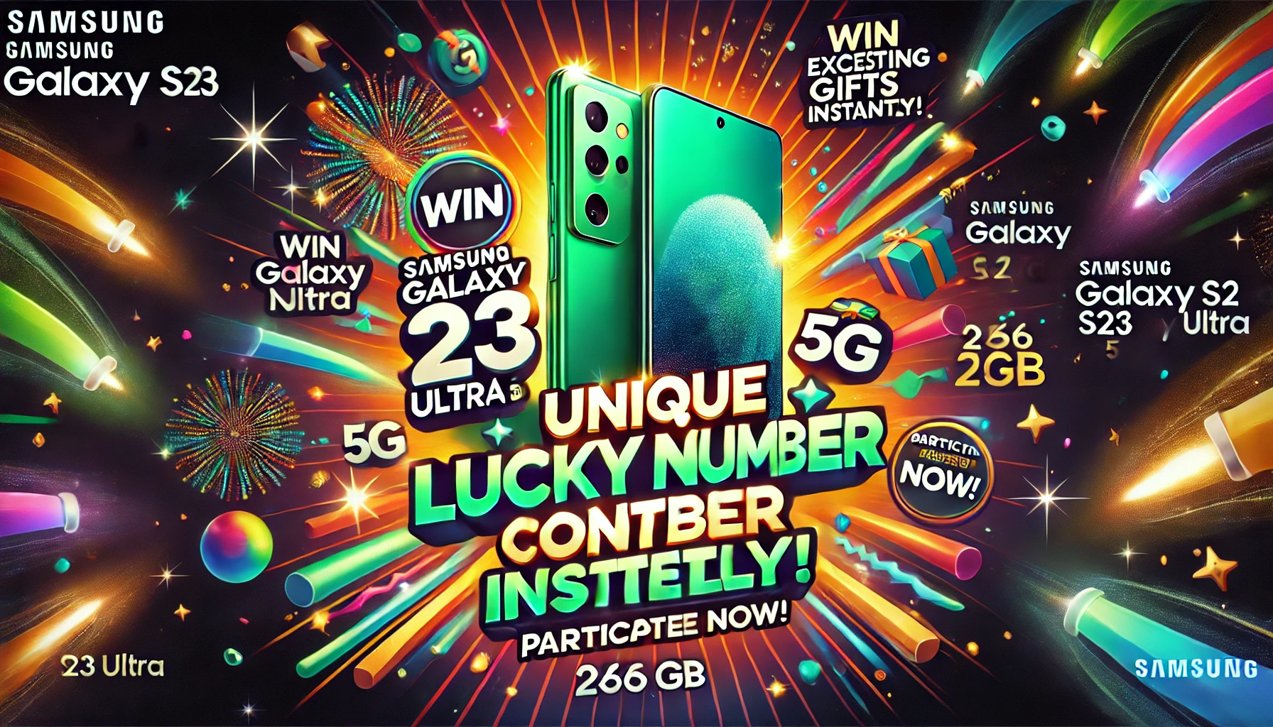 Samsung Galaxy S23 Ultra 5G (Green, 256 GB) Win - Unique Lucky Number Contest Join Now